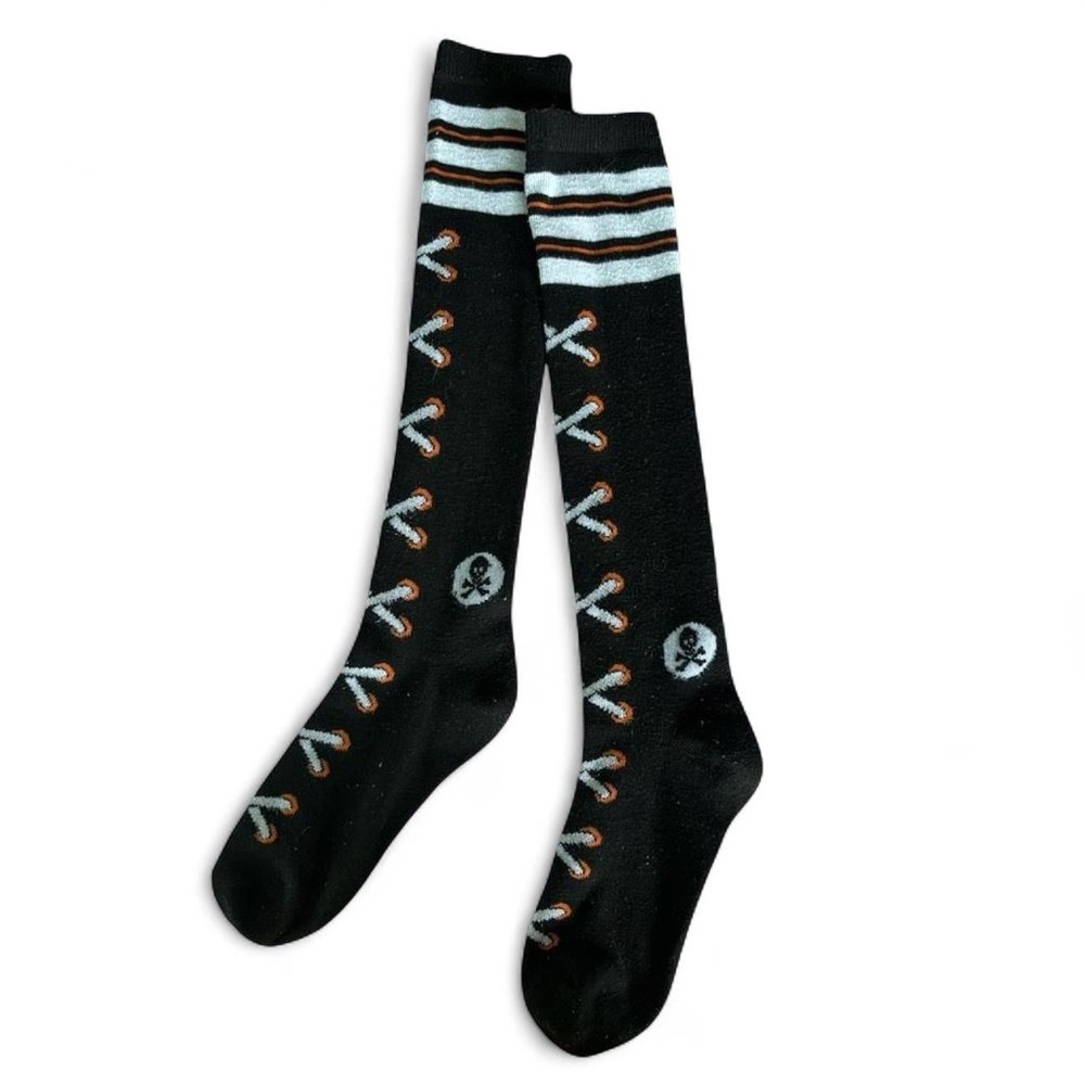 fake lace tall socks